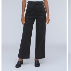 Like New Everlane The Organic Wide-Leg Pant | Black | Size 4